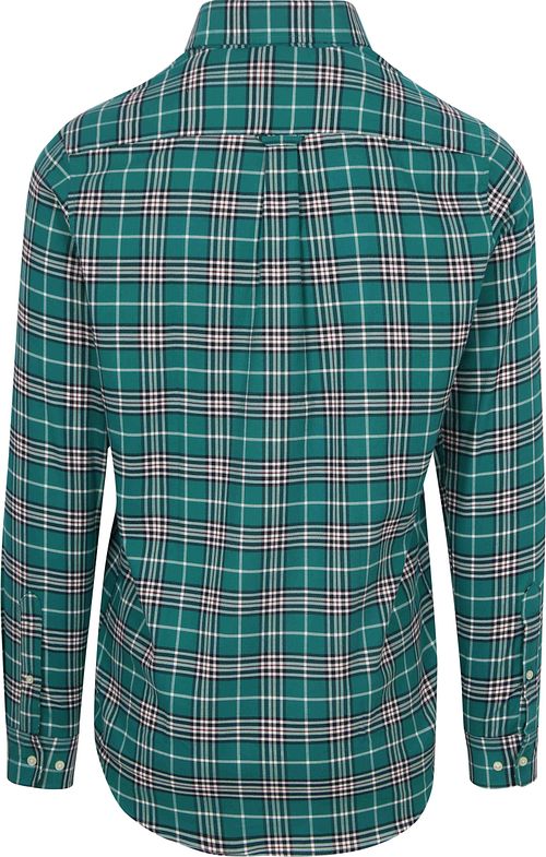 Steppin' Out Flanelowa koszula w kratę zielona Product / Achterkant
