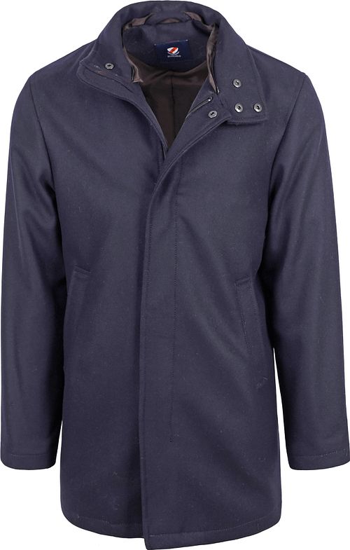 Suitable Hirsch Coat Wol Blend Navy Product