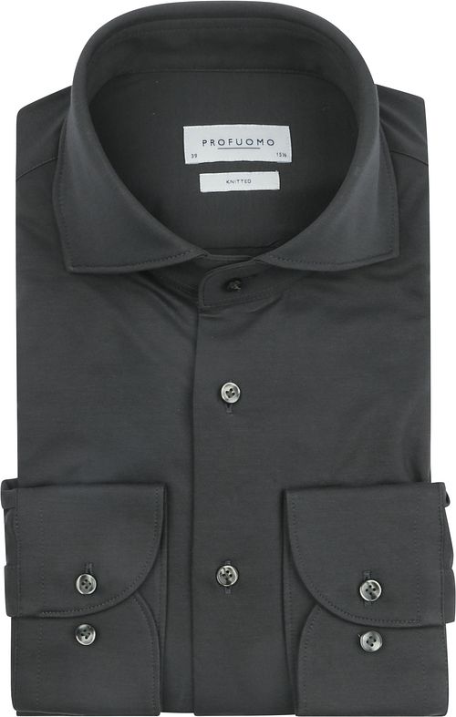 Profuomo Stickat Skjorta Mörkgrön Product