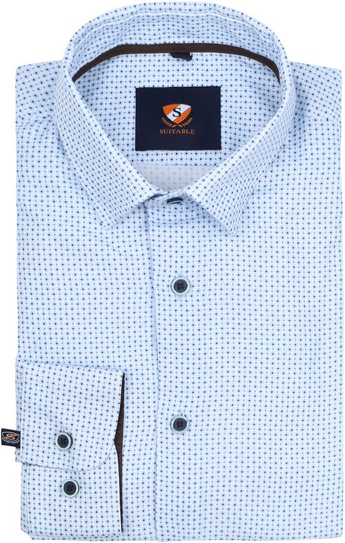 Suitable Hemd Druck Hellblau Product
