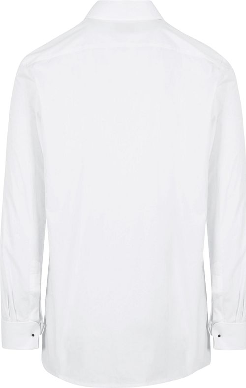 Camicia smoking plissé bianca Product / Achterkant