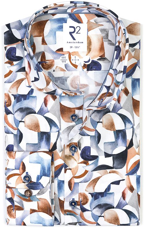 R2 Skjorte med flerfarvet print Product