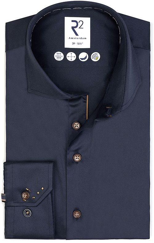 R2 Chemise Fine Twill Marine Product