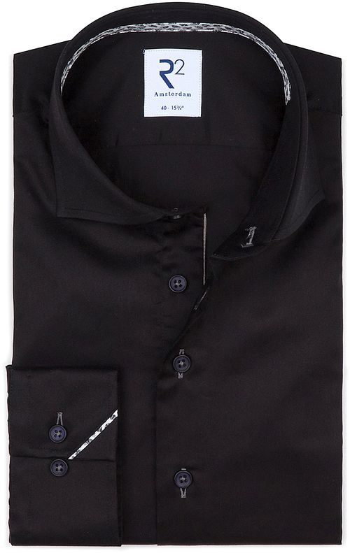 Camicia R2 in twill nera Product