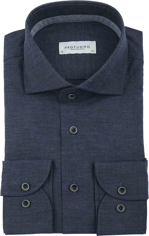 Profuomo Hemd Flanell Dunkelblau Product