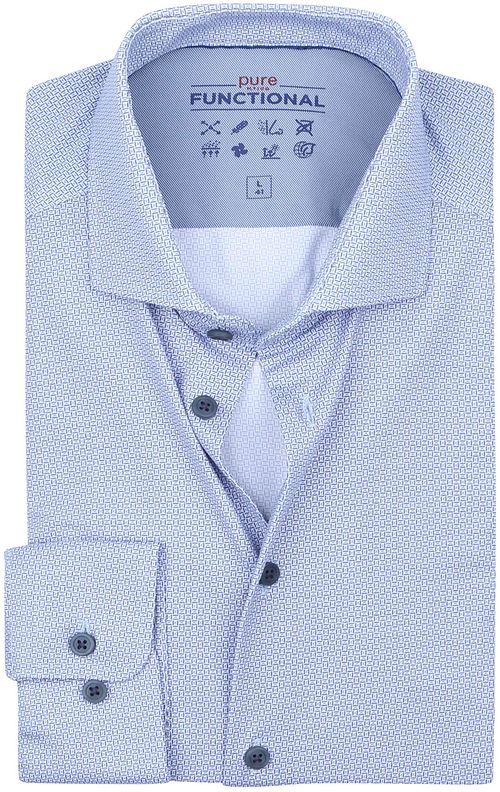 Pure The Functional Shirt Print Blauw Product / Detail