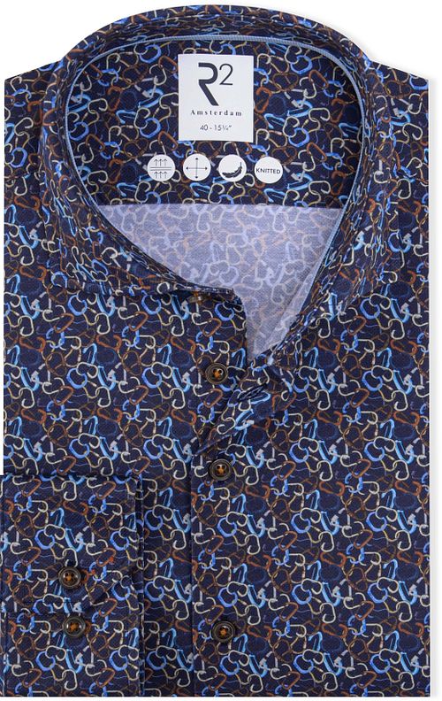R2 Knitted Shirt Carabiner Navy Product
