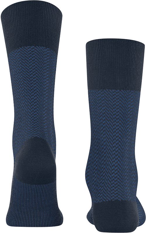 Calze Falke Airport Herringstripe navy Product / Achterkant