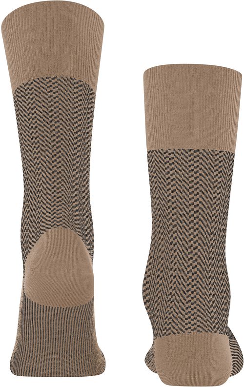 Falke Airport Herringstripe Sok Beige Product / Achterkant