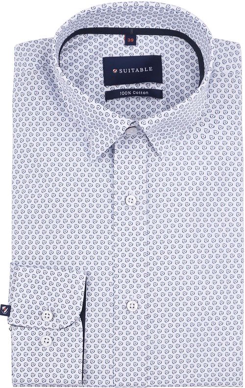 Suitable koszula Construct Print biała Product