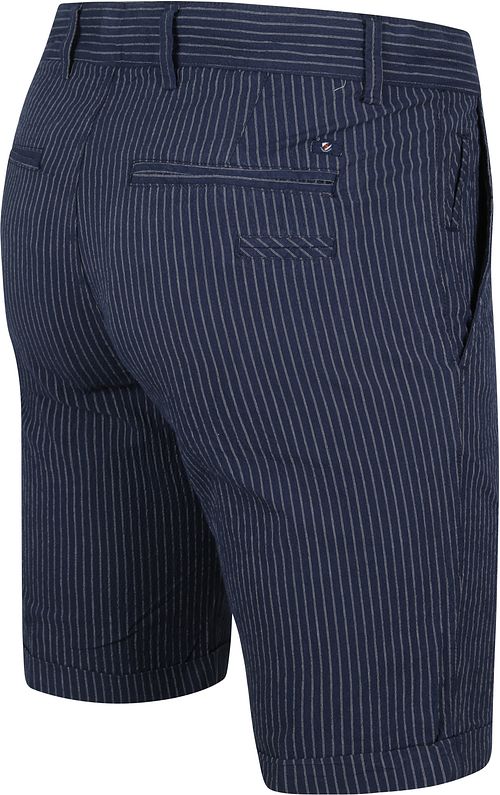 Suitable Aswin Shorts Mørkeblå Stribet Product / Detail