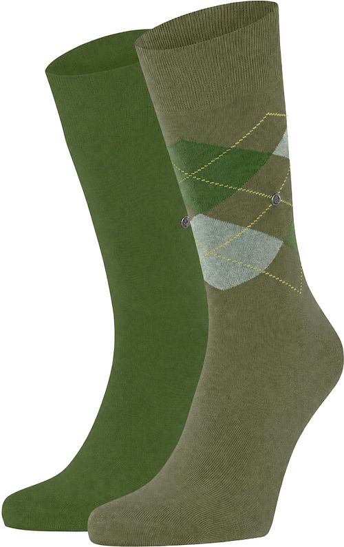 Burlington Everyday Mix Socken 2-Pack Grün 7473