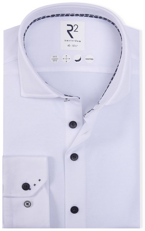 R2 Shirt Dobby Knitted White Product
