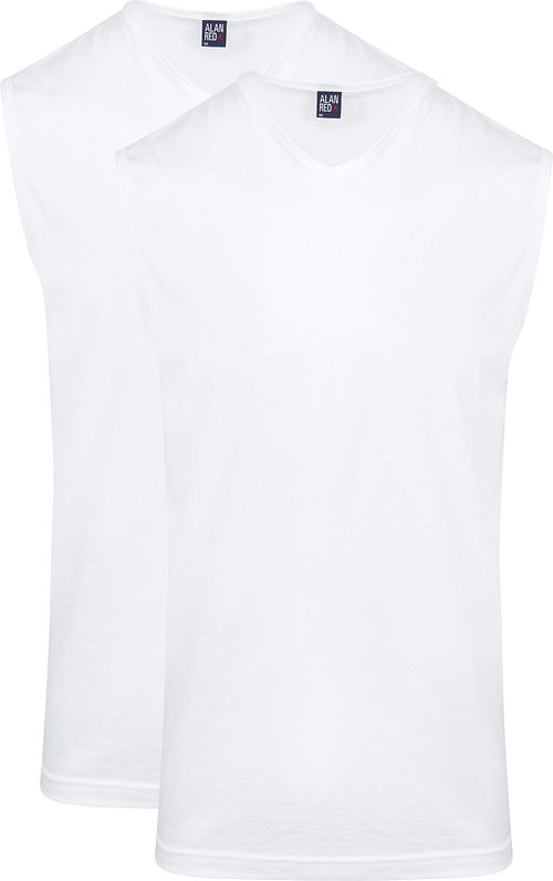 Alan Red Minto Singlet sin mangas Blanco (Pack de 2) Product