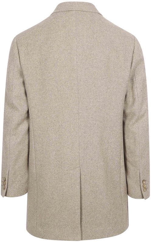Cappotto Suitable in twill di lana color sabbia Product / Achterkant