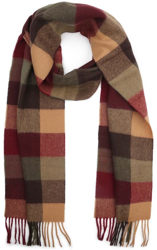 Barbour Scarfs Tattersall Red Beige Product