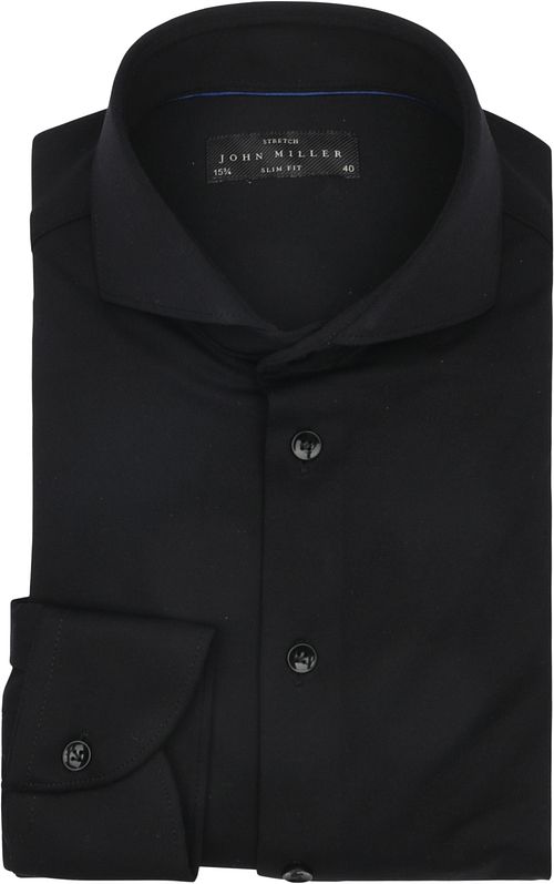 John Miller Overhemd Hyperstretch Zwart Product