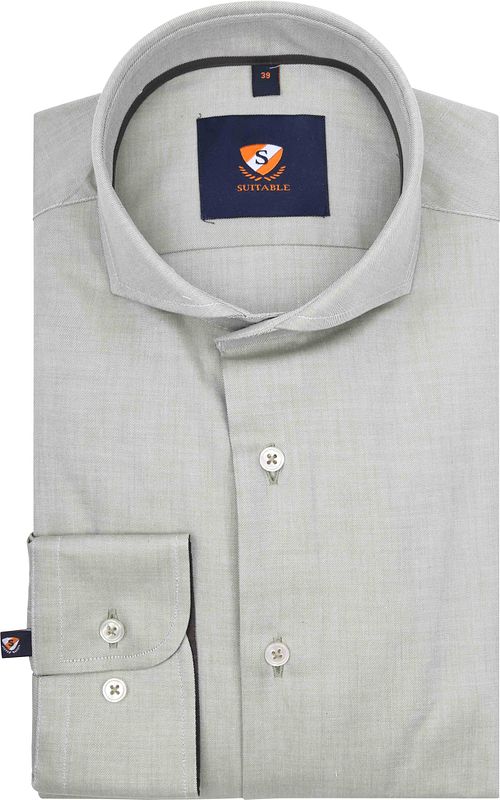 Camisa Suitable de twill en verde claro Product