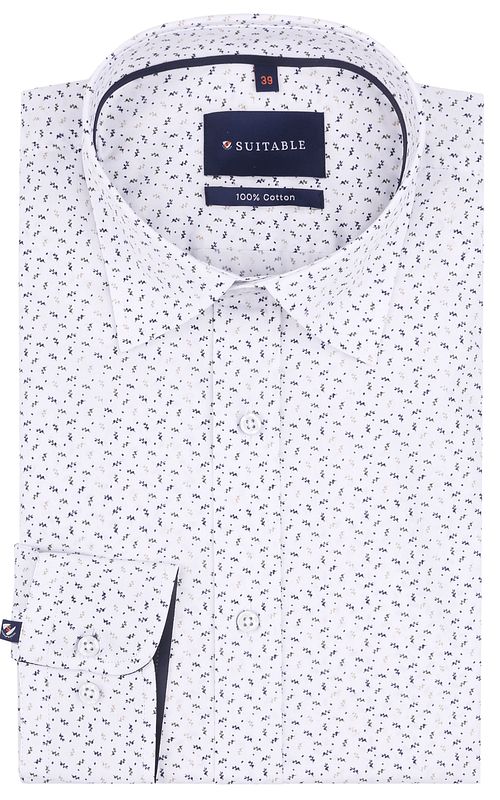 Suitable Skjorte Leaf Print hvit Product