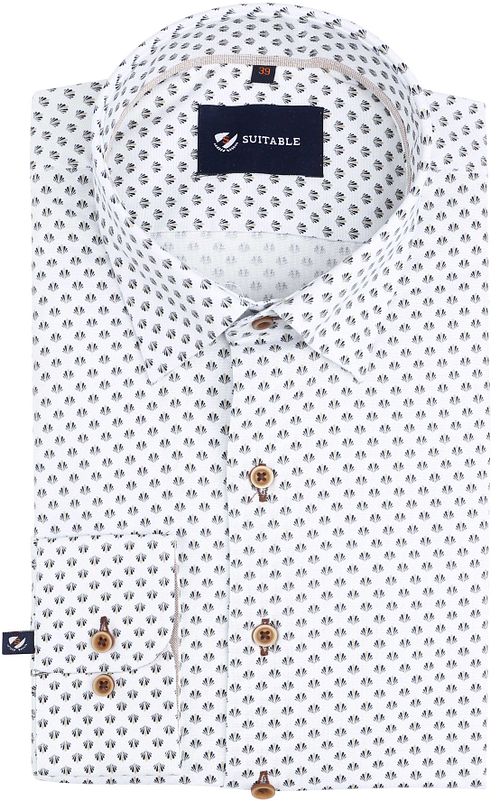 Freizeithemd mit Print Weiß Product