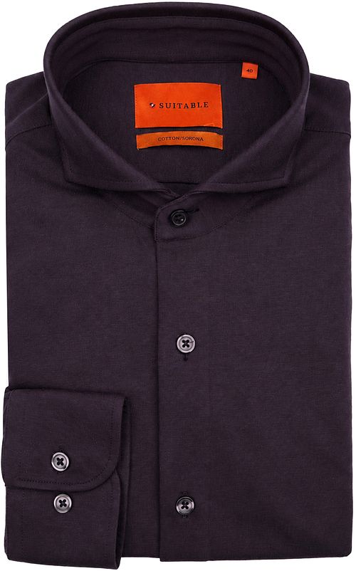 Suitable Sorona Overhemd Aubergine