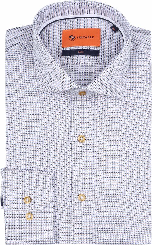 Suitable Hemd Twill Druck Beige Product