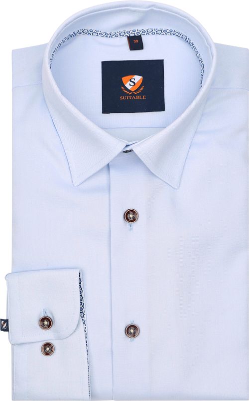 Suitable Slim-Fit Hemd Hellblau Product