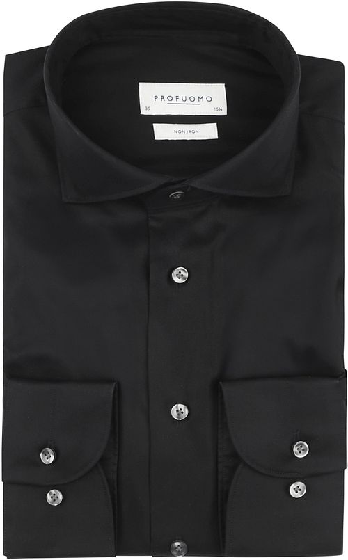 Profuomo Twill Hemd Zwart Product