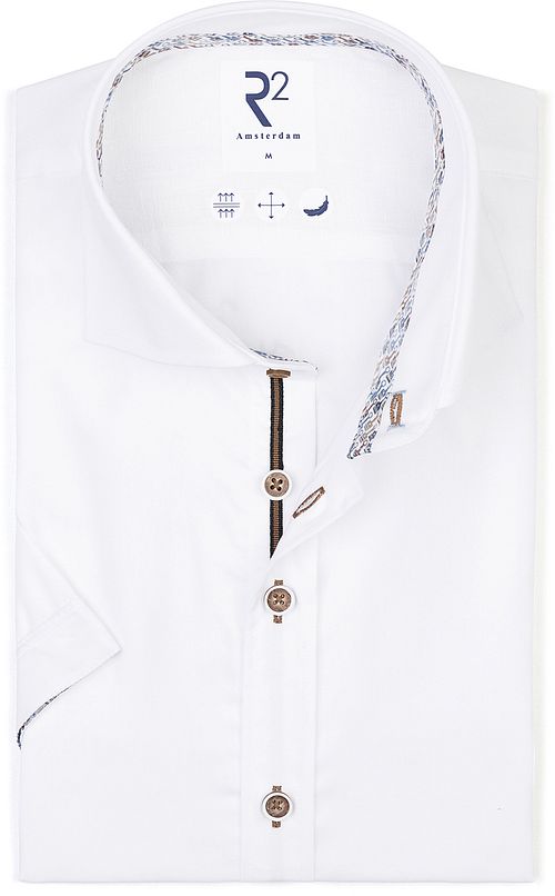 R2 Chemise Manches Courtes Blanche Product