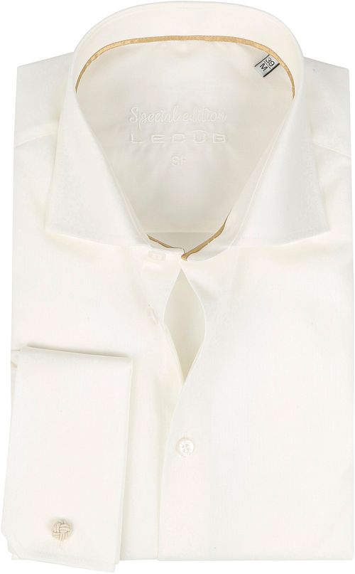 Ledub Trouwoverhemd Slimfit Antiek Wit Product