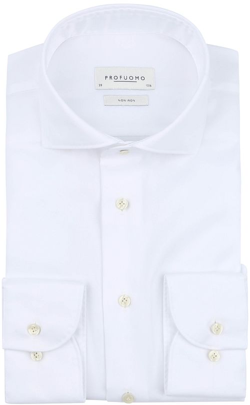 Profuomo Twill Skjorte Hvit Product
