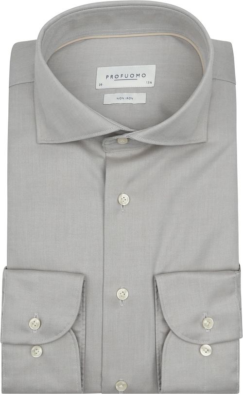 Profuomo Twill Skjorte Lysegrønn