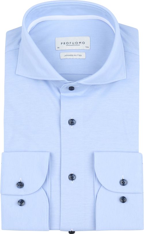 Profuomo Japanese Knitted Shirt Light Blue Product