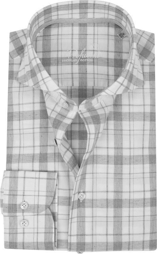 Profuomo Recycled Hemd Diamant Grau Product