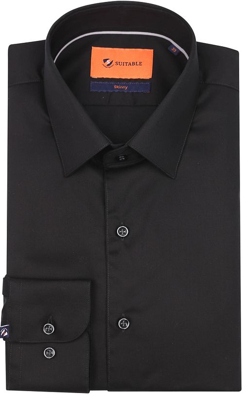 Suitable Twill Hemd Schwarz Product