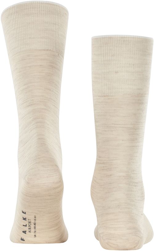 Falke Airport Sok Lysebrun Melange Product / Achterkant