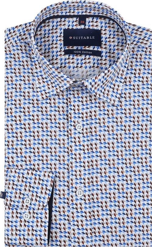 Chemise Suitable Construct Impression Bleu Product