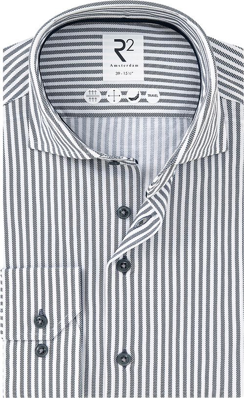 R2 Chemise Knitted Sorona Rayures marine