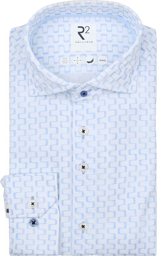 R2 Shirt Sorona Print Light Blue Product