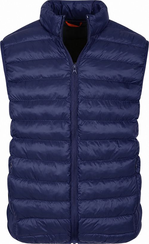 Suitable Vattert Vest Marineblå