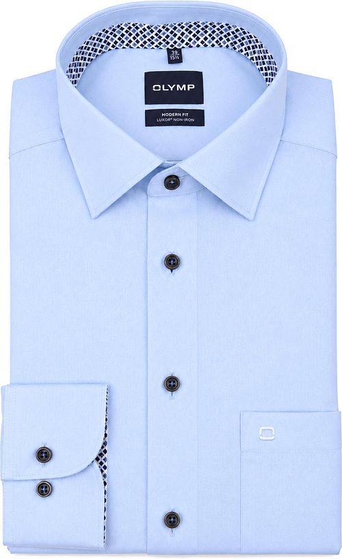 Olymp Luxor Shirt Structure Light blue