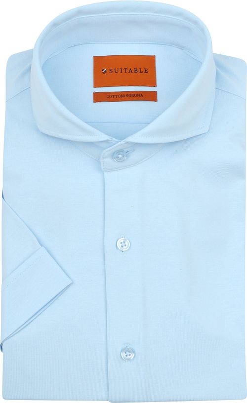 Suitable Erik Camicia Manica Corta Light Blue Product