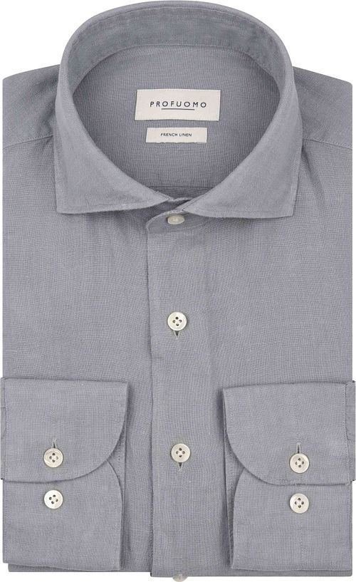 Profuomo Skjorte Linen Blå Product