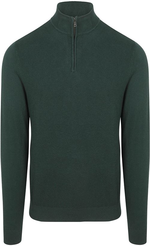 McGregor sweter Half Zip z mieszanki wełny merynosów, sosnowa zieleń Product