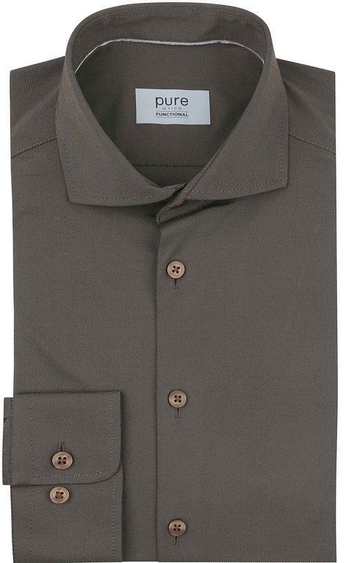 Pure The Functional Shirt Super Stretch Brun Product