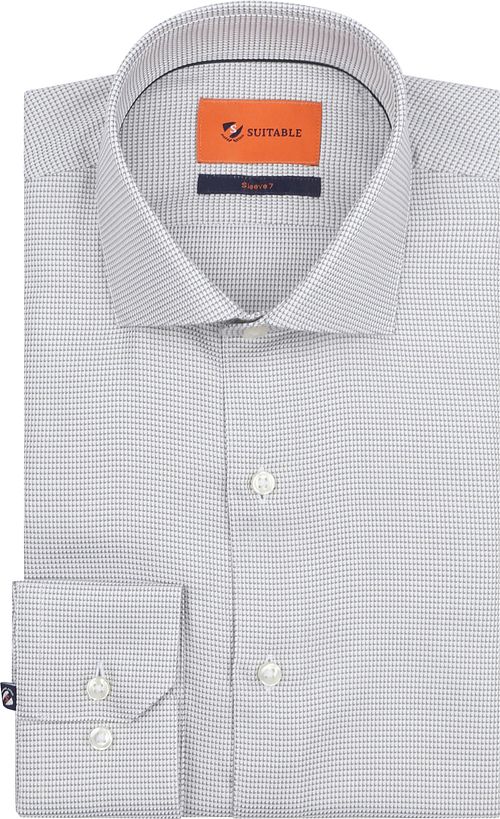 Suitable Skjorta Med Extra Långa ärmar Tryck Taupe Product