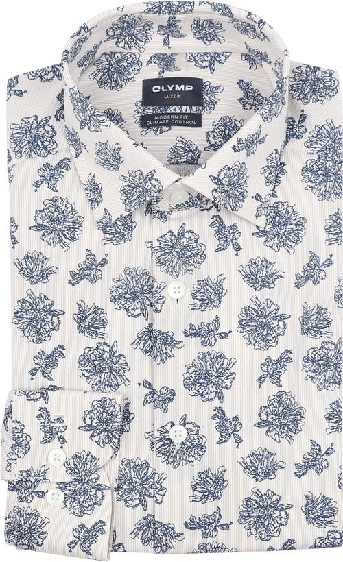 OLYMP Luxor Hemd Druck Blau Product