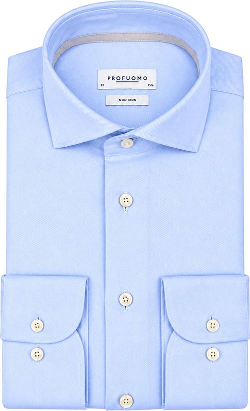 Profuomo Heavy Twill Chemise Bleu clair