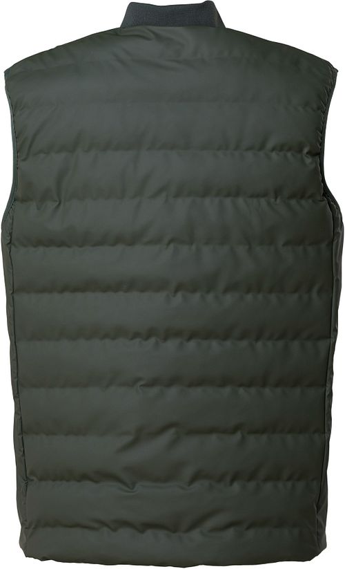 Rains Weste Trekker Dunkelgrün Product / Achterkant