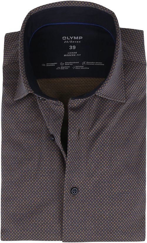 OLYMP Chemise Luxor Jersey Stretch 24/Seven Ocre Product